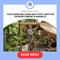 Patio Shade Ideas Using Heavy-Duty Tarps for Outdoor Comfort & Durability