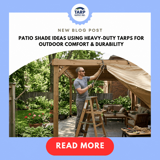 Patio Shade Ideas Using Heavy-Duty Tarps for Outdoor Comfort & Durability