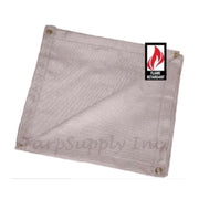 Heavy Duty Flame Retardant Off White Poly Tarps