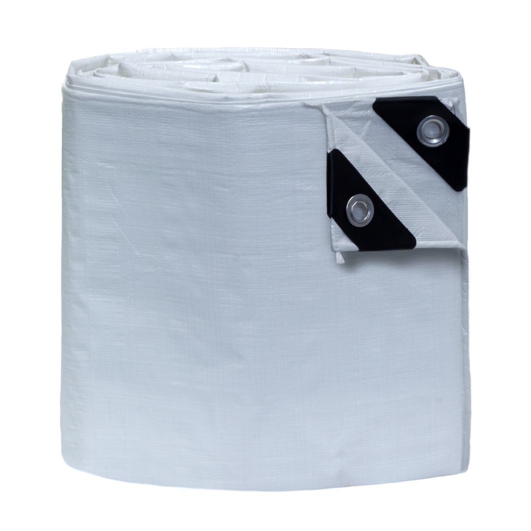 10'x12' Heavy Duty White Poly Tarp