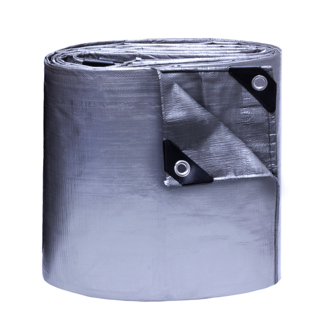 10'x10' Heavy Duty Silver Poly Tarp