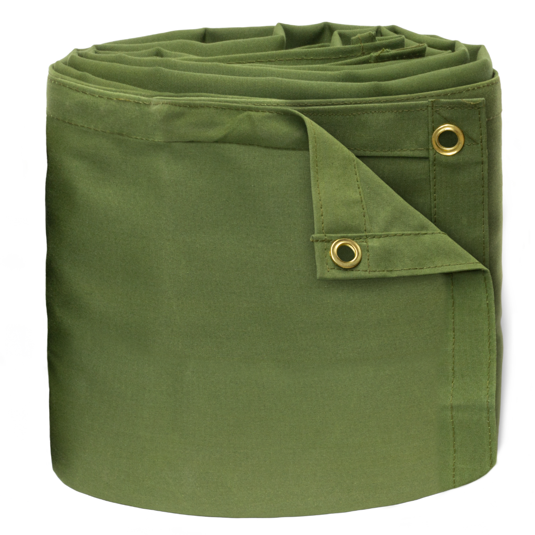 10'x10' Green Polyester Canvas Tarp [EXACT SIZE Special]