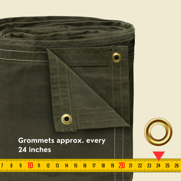 21 oz Canvas Tarp 10'X15' | Silicon Treated