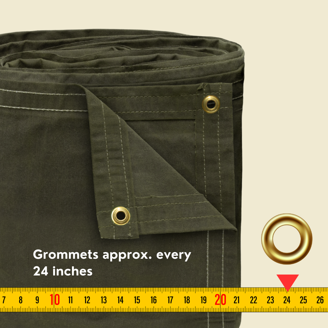 25'x40' Canvas Tarp 21 oz