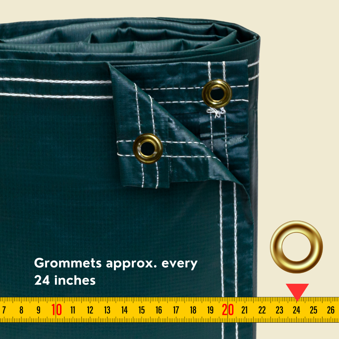 50'x50' Super Heavy Duty 18 oz Vinyl Tarp