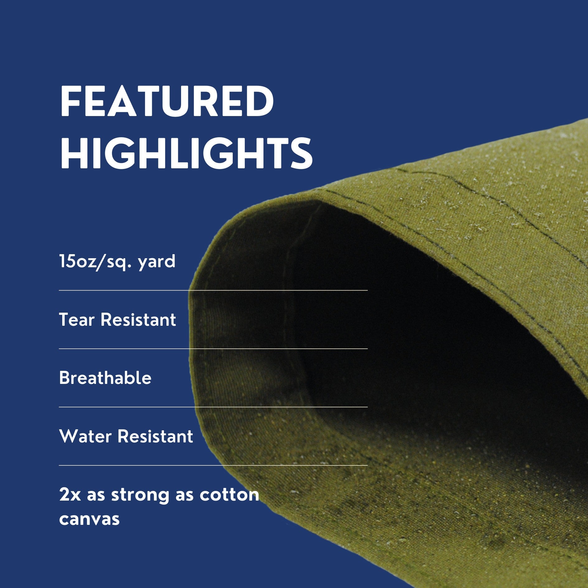 Green Polyester Canvas Tarp 5'x7' [EXACT SIZE Special]