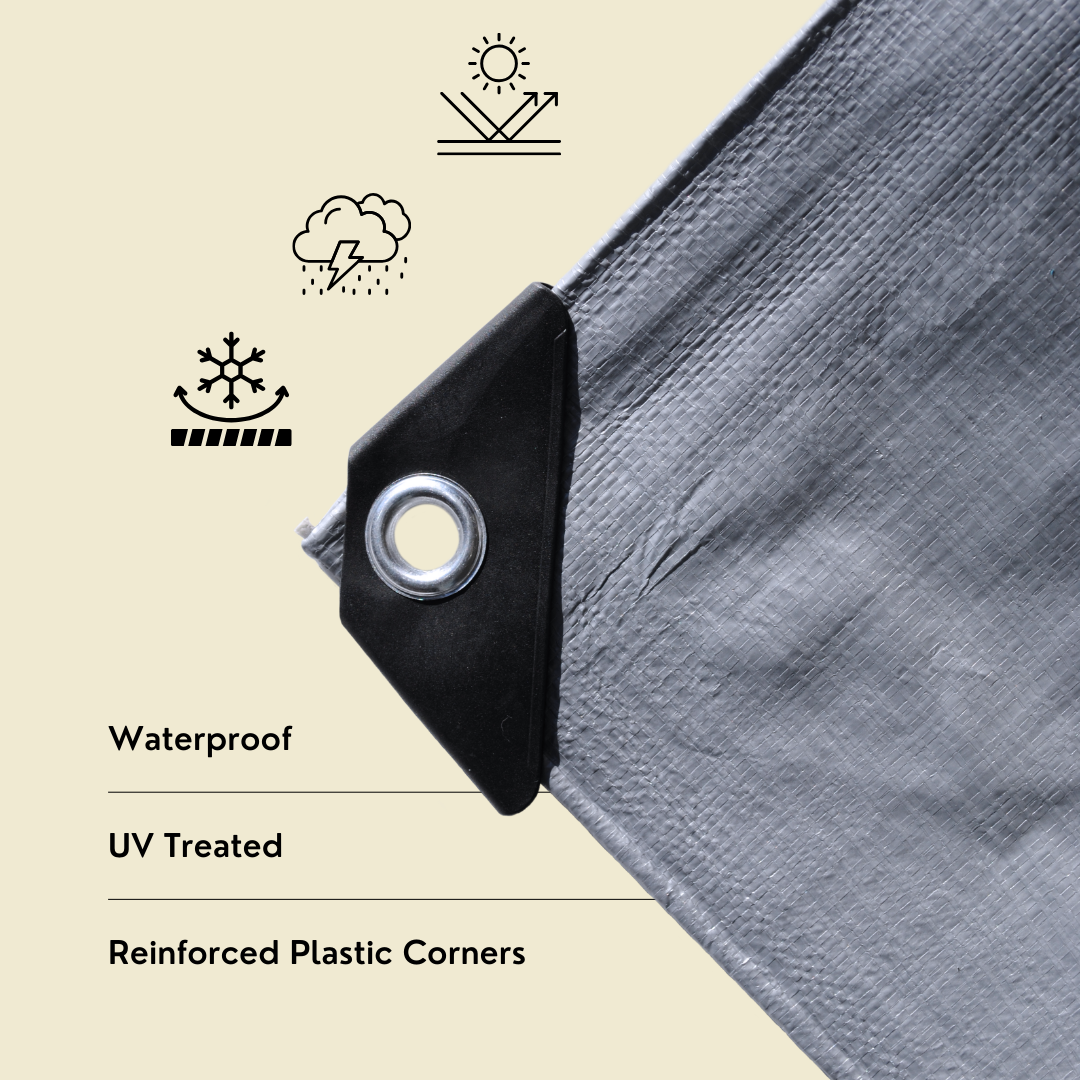 8'x10' Heavy Duty Silver Poly Tarp