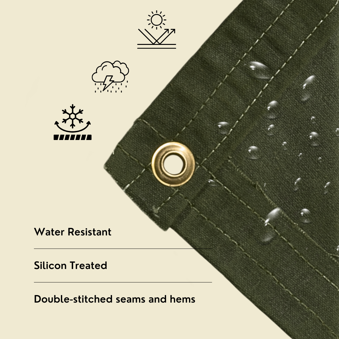 25'x40' Canvas Tarp 21 oz