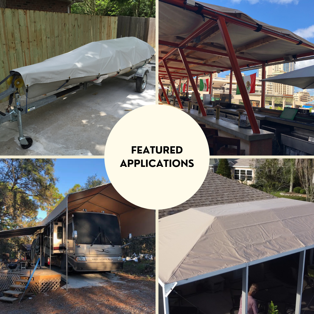 50'x50' Super Heavy Duty 18 oz Vinyl Tarp