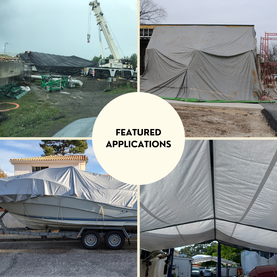 8'x10' Heavy Duty Silver Poly Tarp