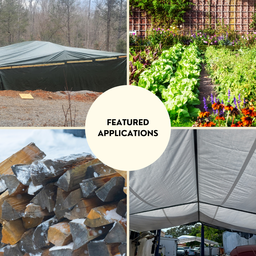 12'x14' Heavy Duty Light Green/Silver Poly Tarp