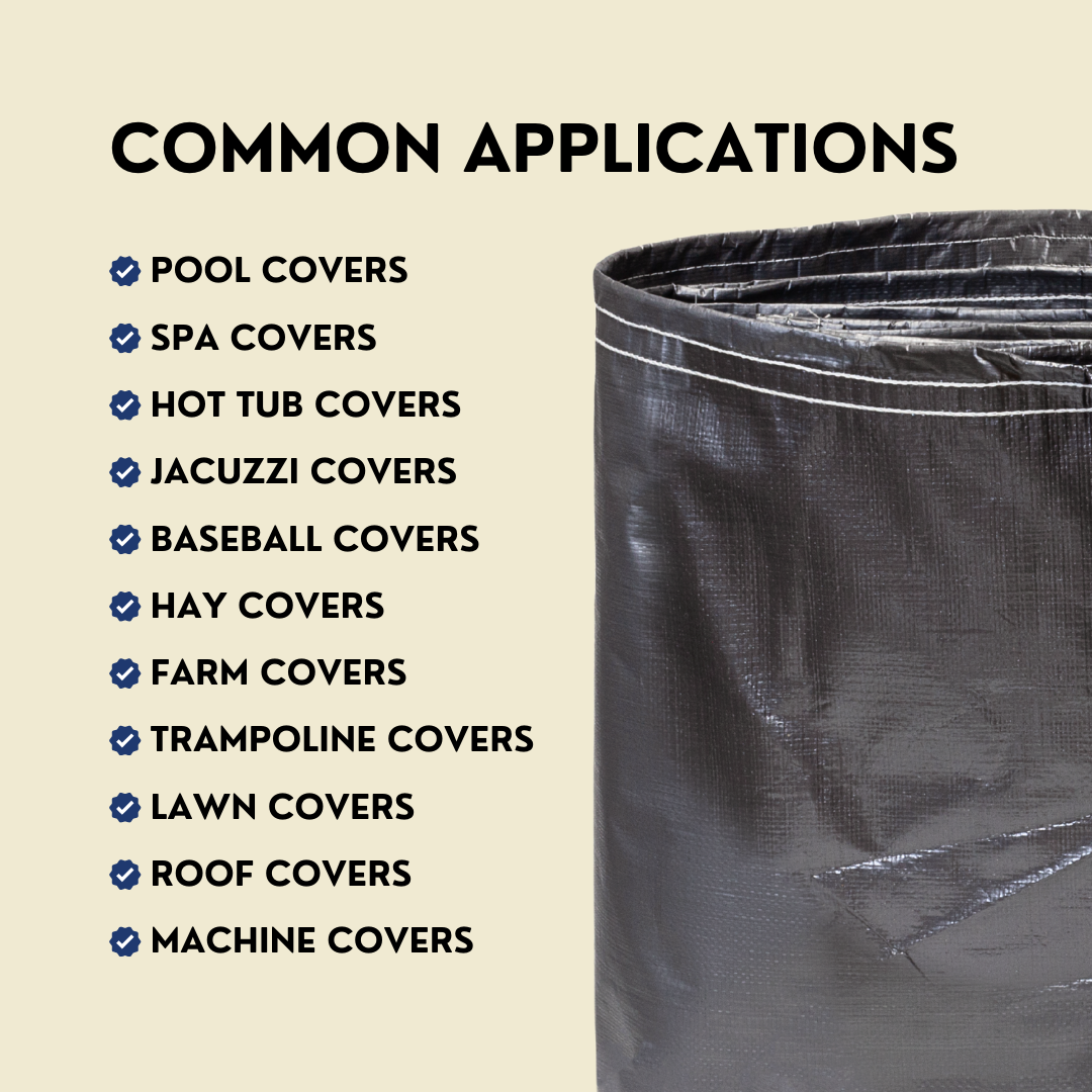 Round Circular Tarp Silver/White Super Heavy Duty 22' Diameter