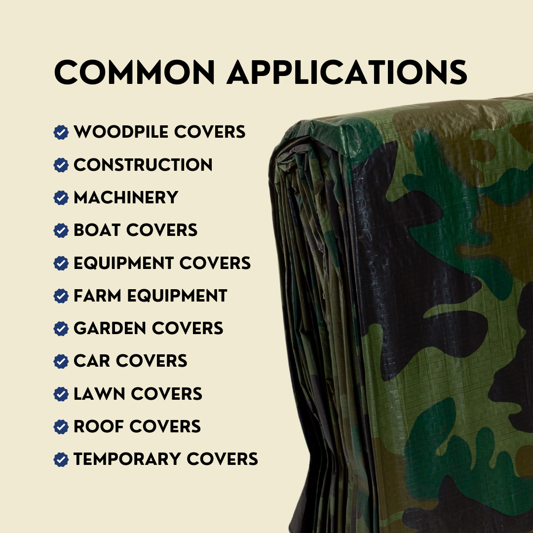 tarp tarnfarben 12'x16' Camouflage Poly Tarp