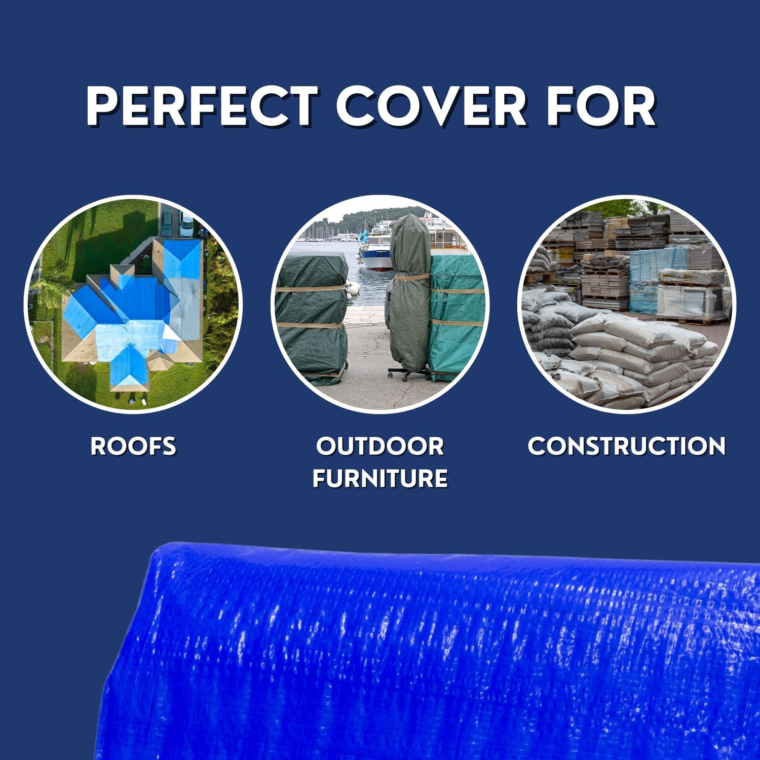 6'x8' Blue Poly Tarp