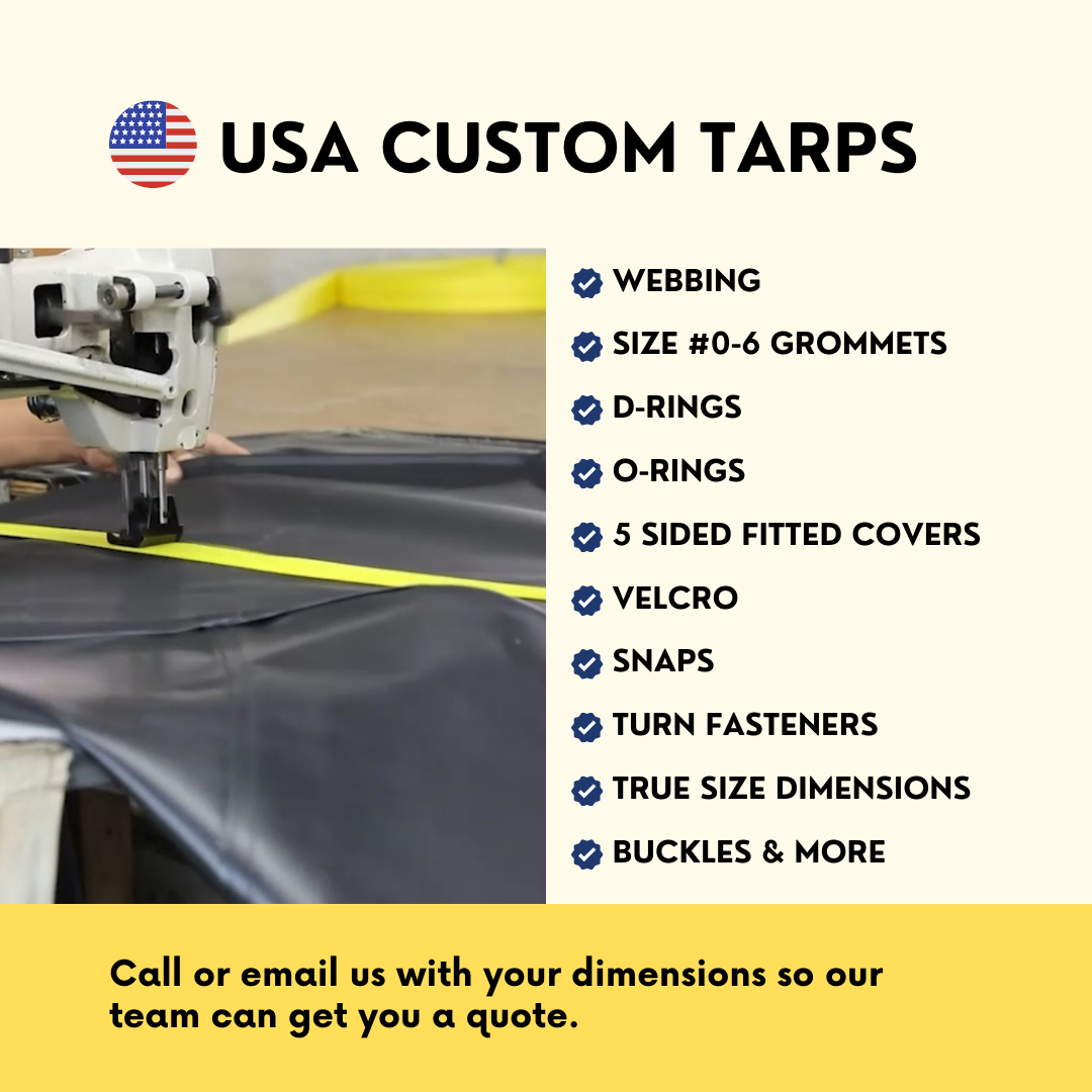 50'x50' Super Heavy Duty 18 oz Vinyl Tarp