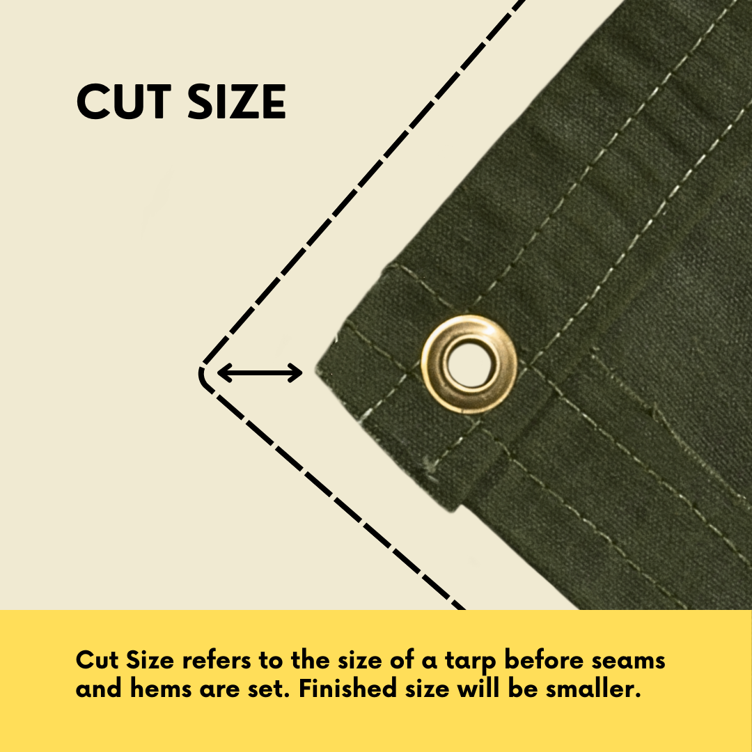 tarpen 21 6'x8' Canvas Tarp 21 oz