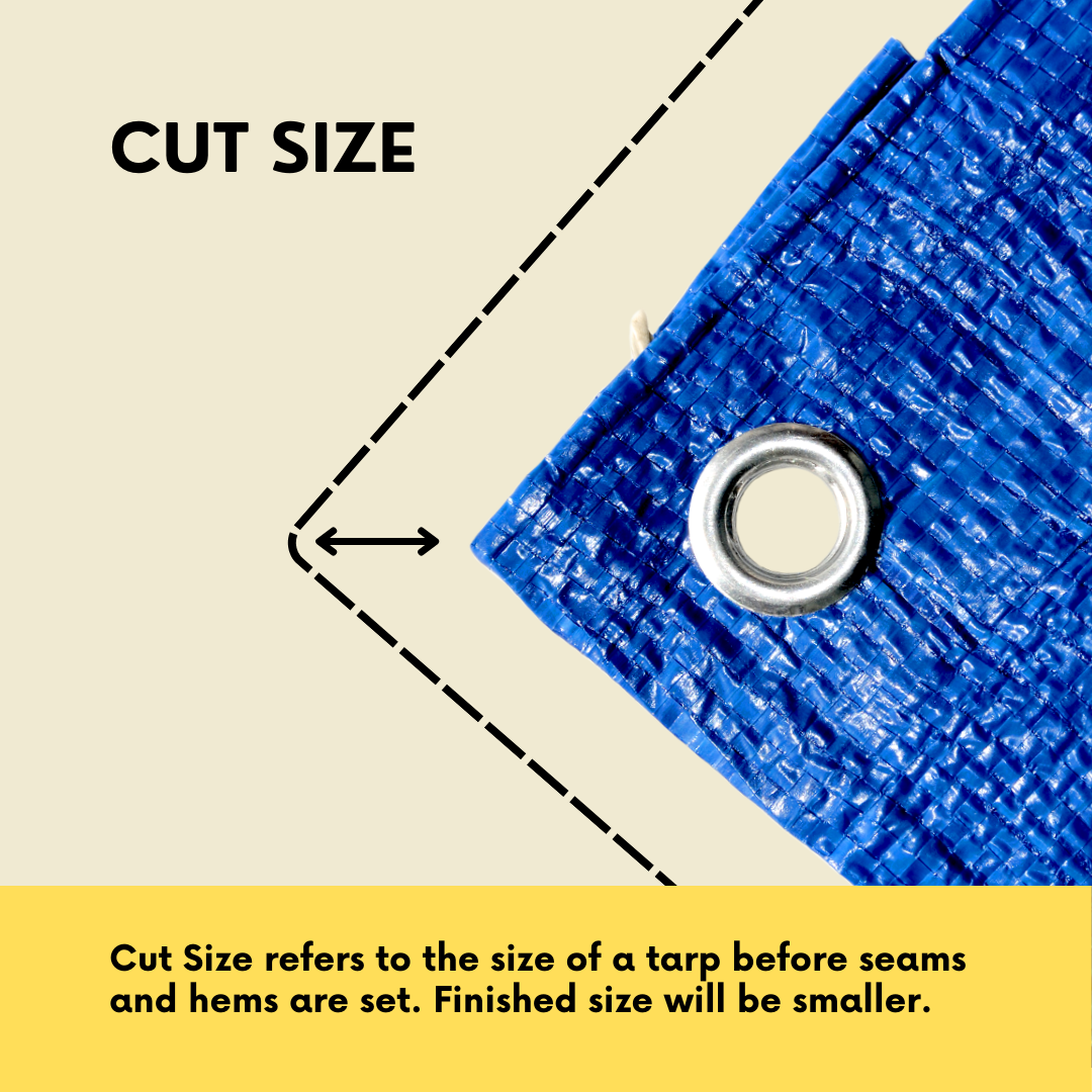 10' x 15' Blue Poly Tarp - Case of 10 Tarps