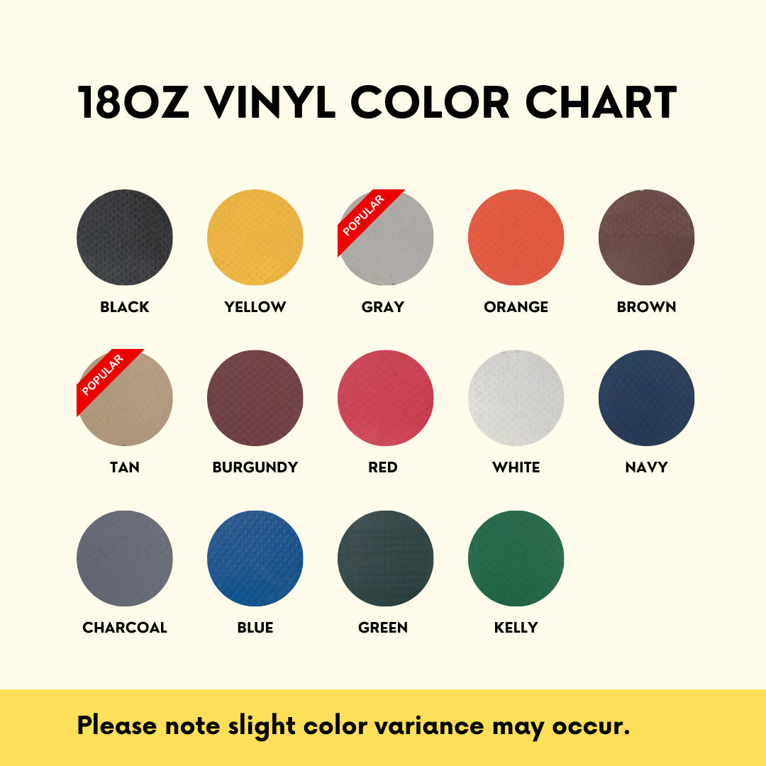50'x50' Super Heavy Duty 18 oz Vinyl Tarp