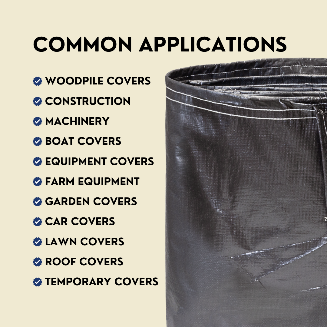 10'x16' Super Heavy Duty Silver/White Poly Tarp