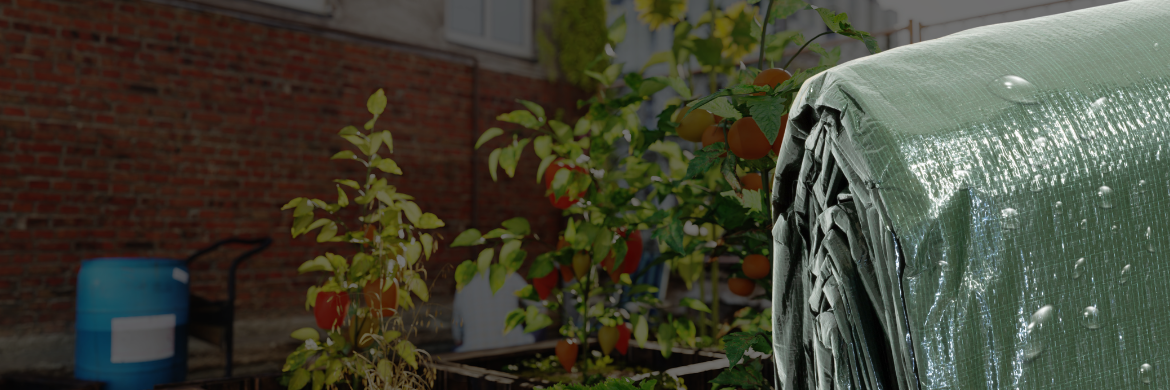 Green/Silver Poly Tarps