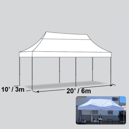 10'x20' Pop Up Tent - No Side Walls