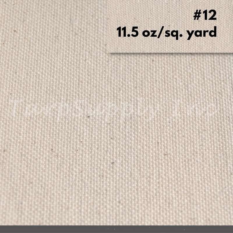 10' Wide #12 Natural Canvas per Yard