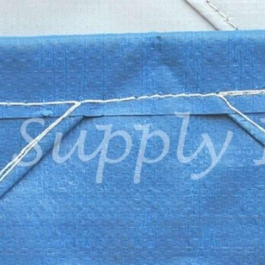 10'x10' 16 Mil Super Blue Poly Tarp with D-rings