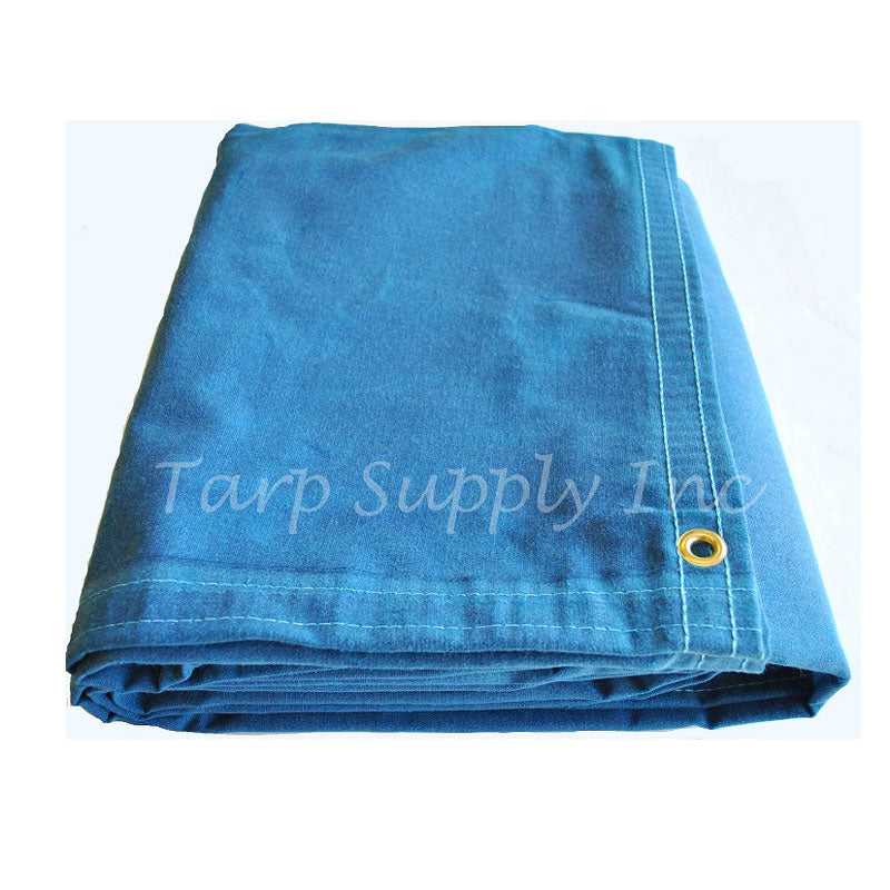 6'x8' Blue Canvas Tarp 18 oz