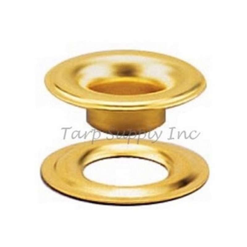 Brass Plain Grommets W. Plain Washers- Size 2