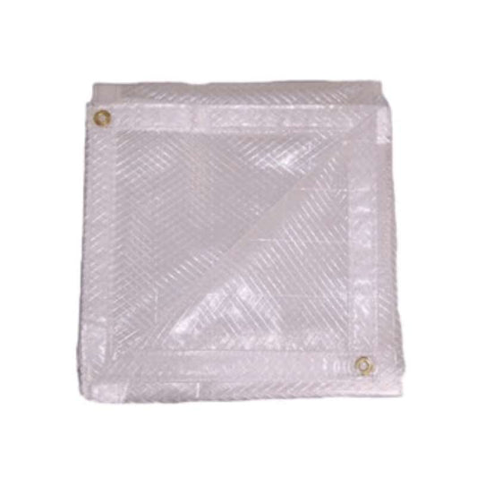 10'x16' Clear Polyethylene Diamond Grid Tarp