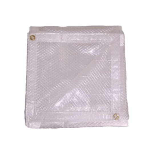 10'x10' Clear Polyethylene Diamond Grid Tarp