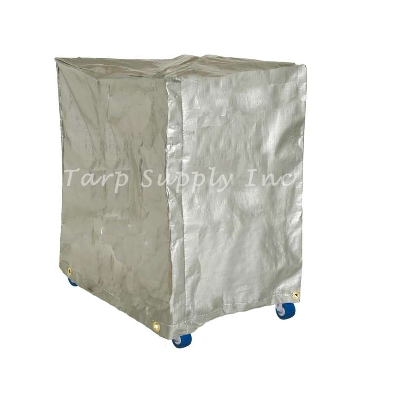 Machine Cover Snug Fit Silver/Black Poly 48